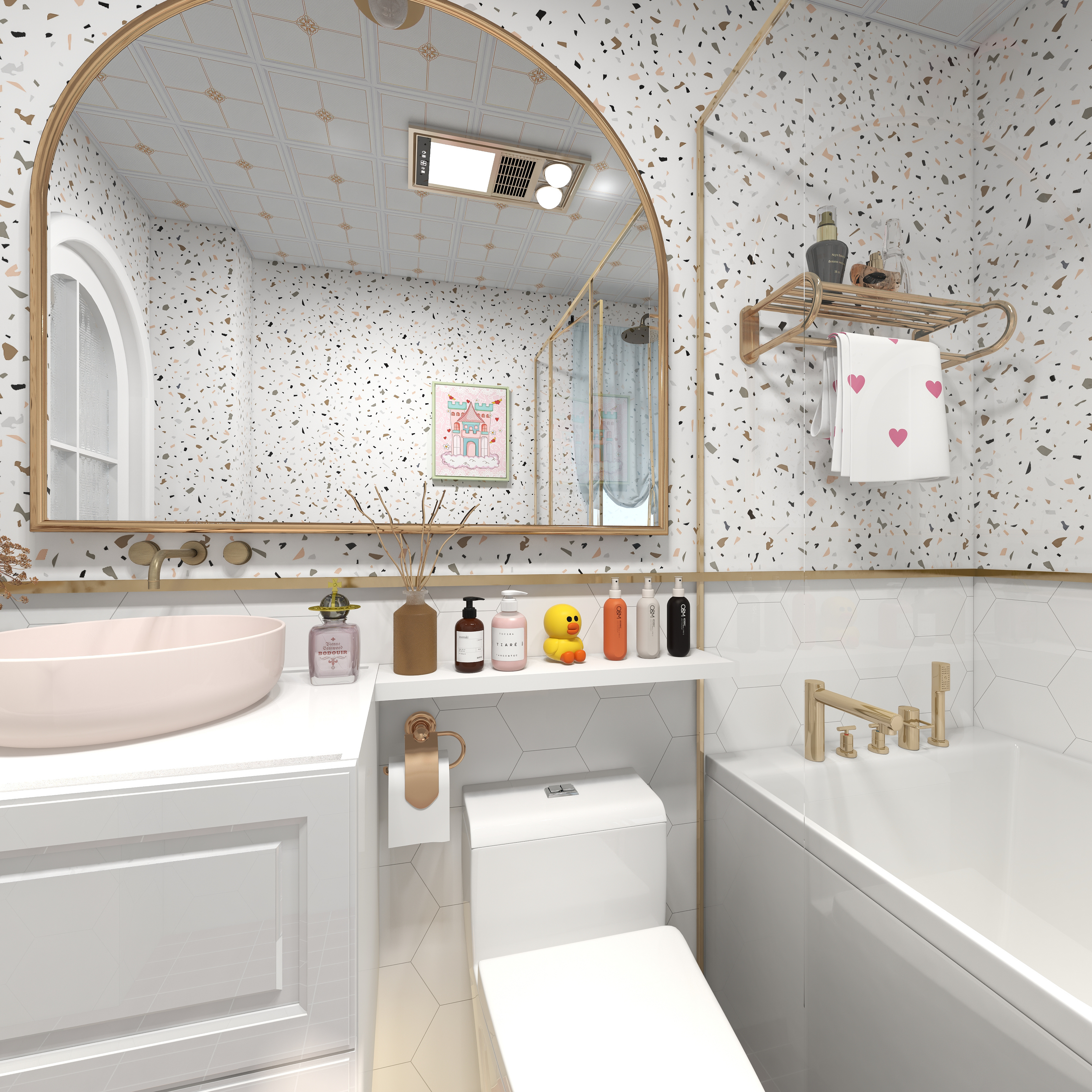 王思力-142平三居北京东方夏威夷--田园美式风一层次卫装修效果图第4张