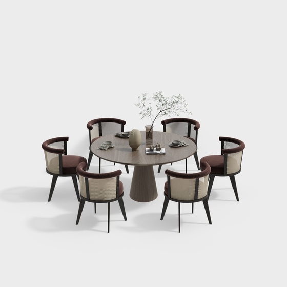 Modern Dining Sets,brown