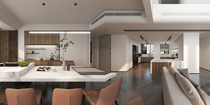 刘洪菠-12月复式楼-柜体深色-装修设计方案