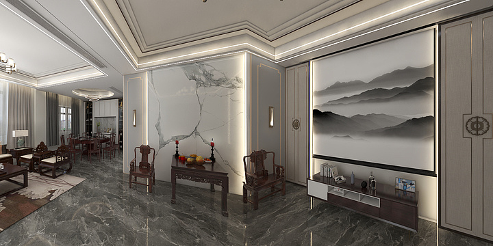 阿君@-惠州自建房黎总七层-装修设计方案