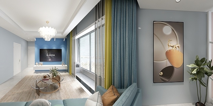 3D云设GJet-瑞和园89.50㎡B户型3室2厅1卫-装修设计方案