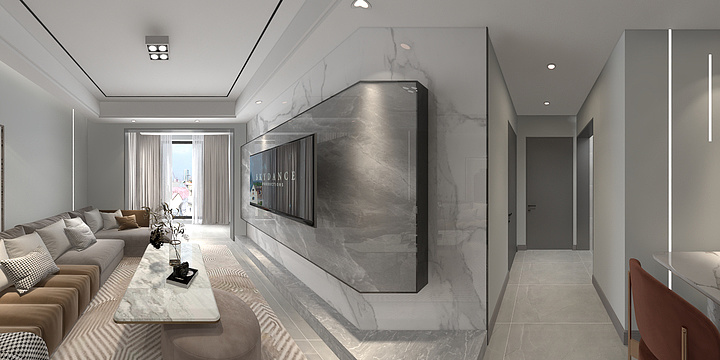 快乐一笑-兴唐悦府现代轻奢.dwg-装修设计方案