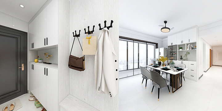 阿伦致力设计工作室-汇丰花园11栋2301方案一-装修设计方案