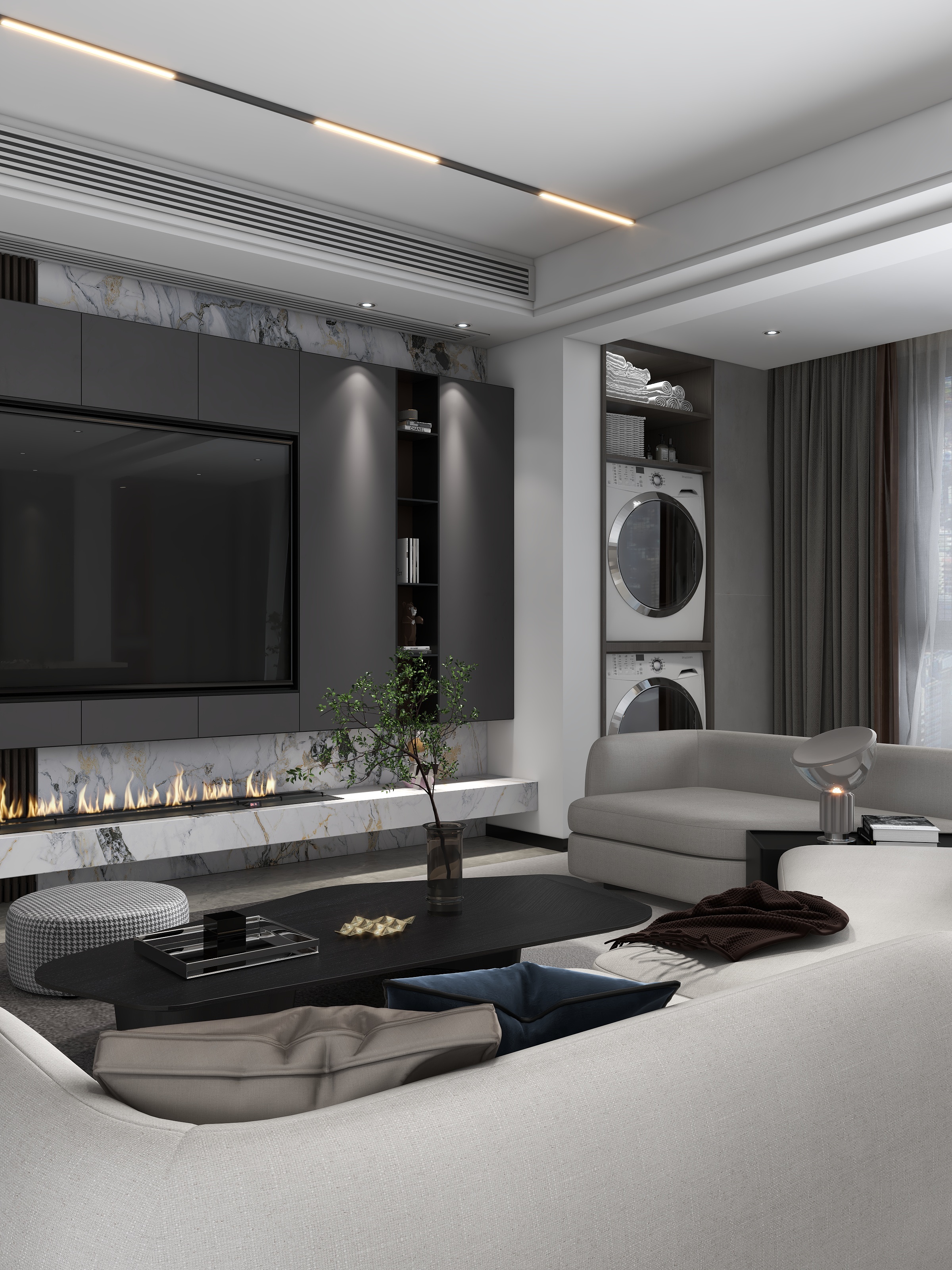 吴年-现代风三房装修效果图