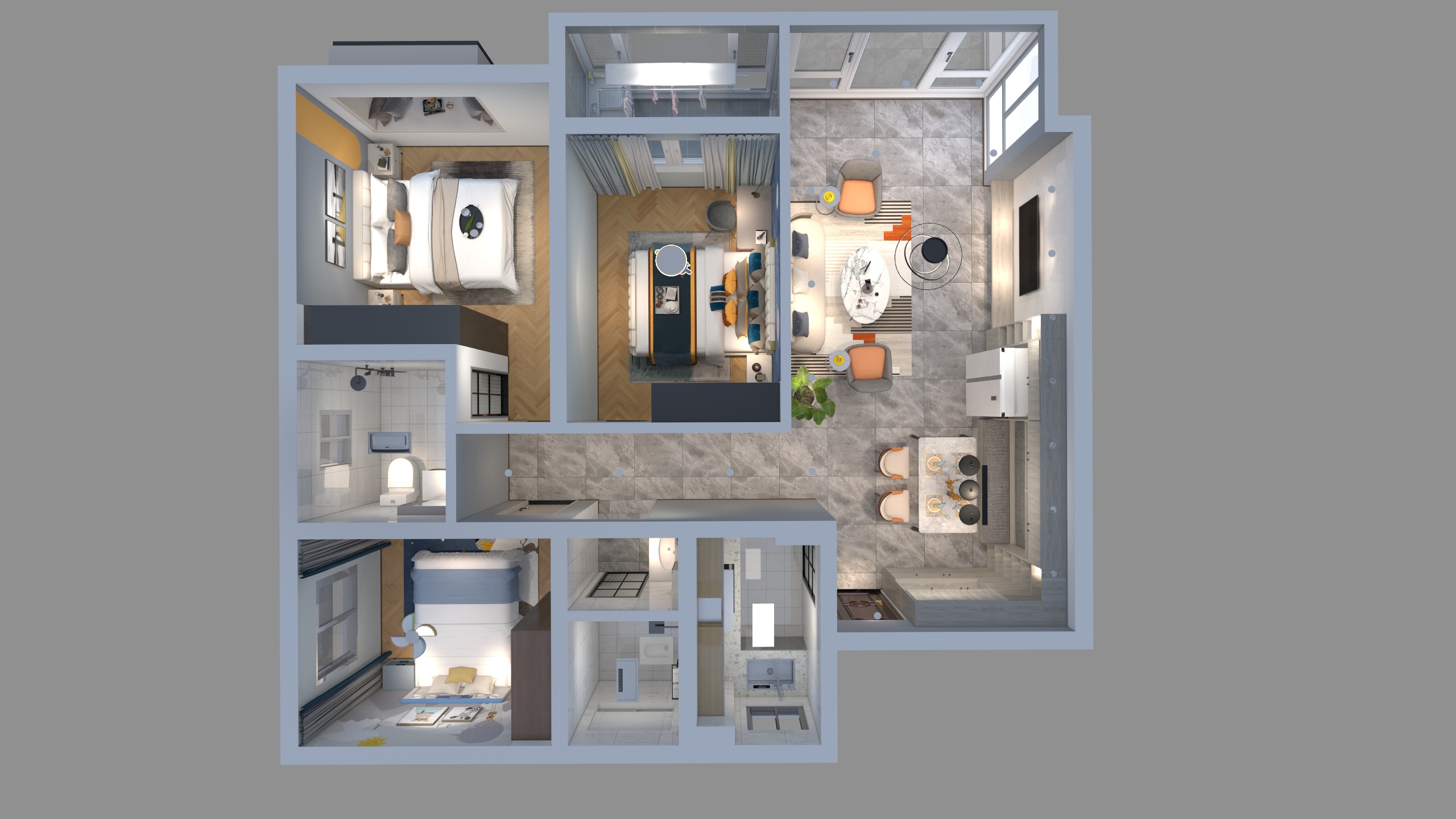 谢工的设计工作室-大河坊 - 刘总.dwg-装修设计方案