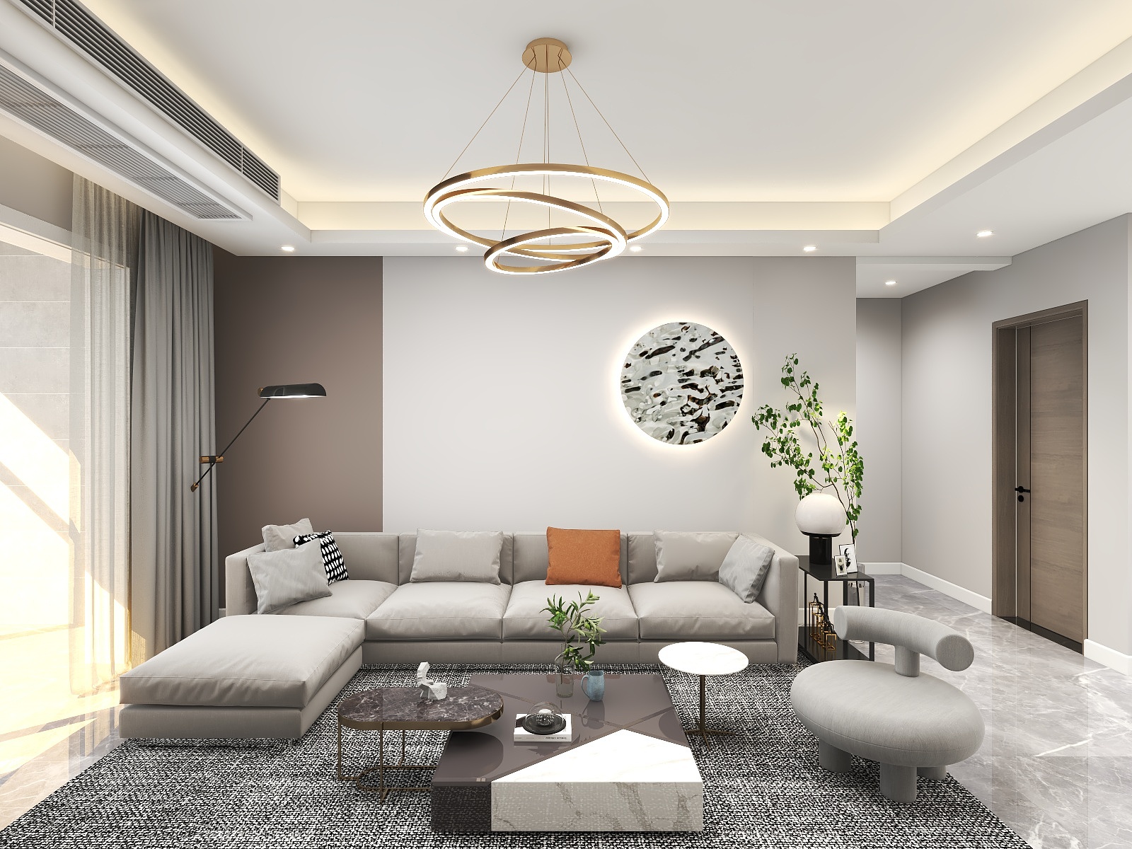 欧派陈陈-现代简约110平-装修设计方案