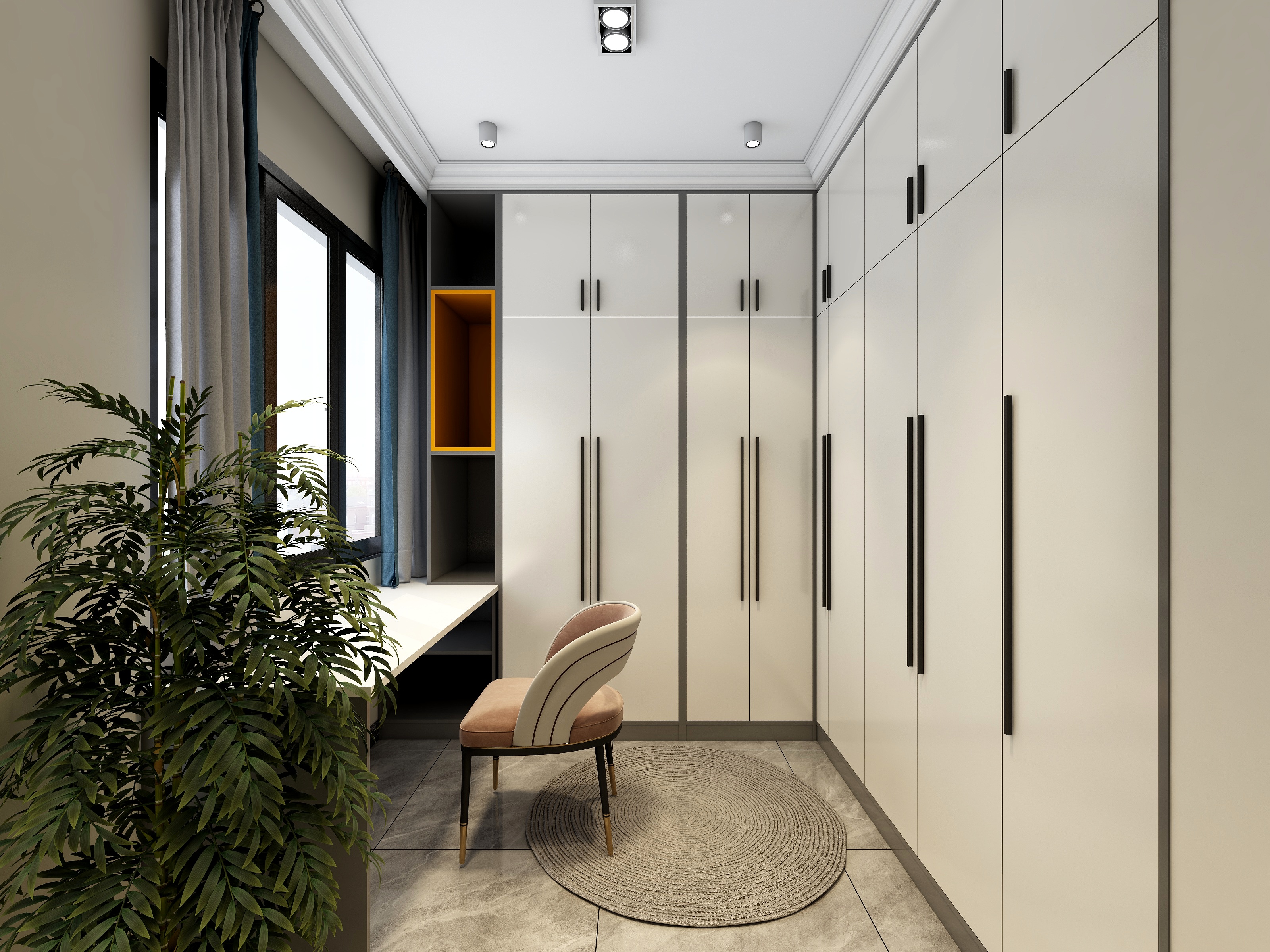 袁亚龙-极简奶白风装修效果图