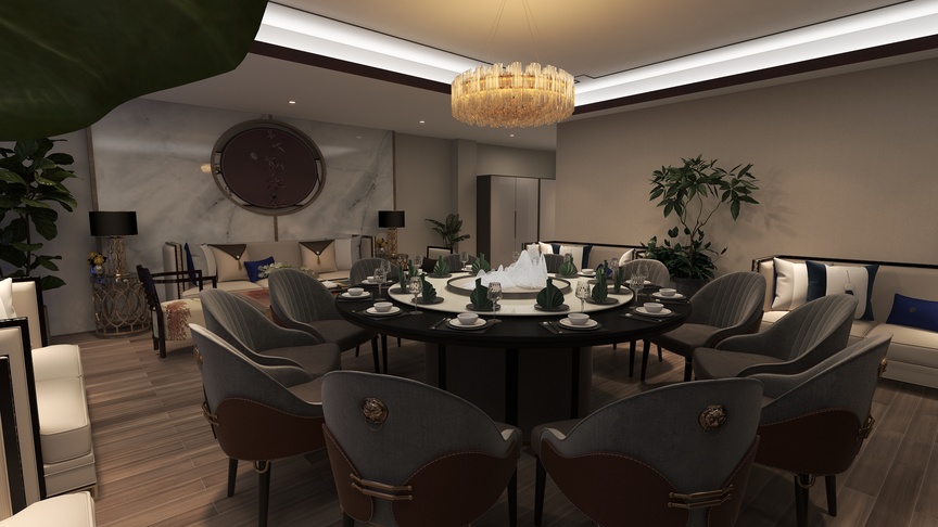 王设计师王工-新中式酒店设计方案装修效果图