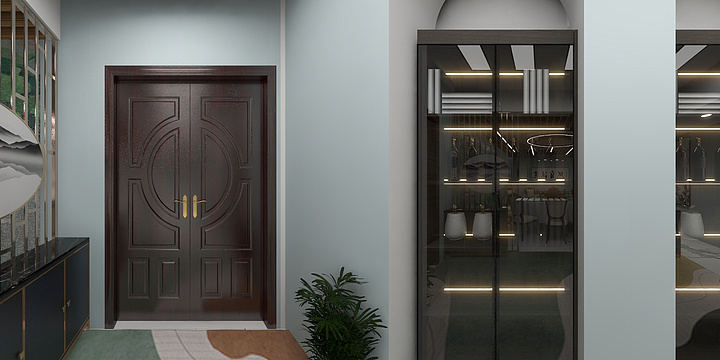 南宁福鑫全屋整装-襄阳商会接待间修改版本-副本-装修设计方案