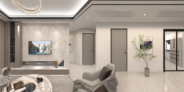 丁工-新霖荟邑C1户型-装修设计方案