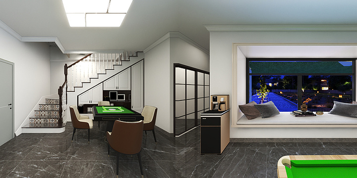 博乐市夏谷装饰设计-东湖一号院21栋别墅-装修设计方案