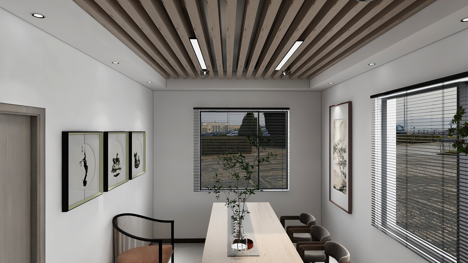 鱼安生-茶室画室-装修设计方案