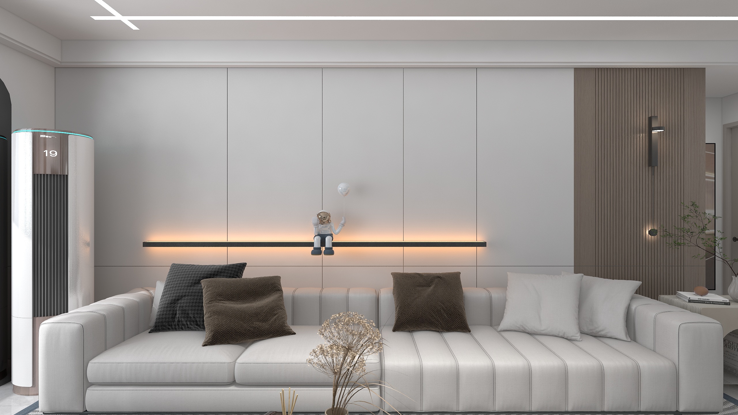 温州明越装饰工程公司-两室两厅现代简约装修效果图