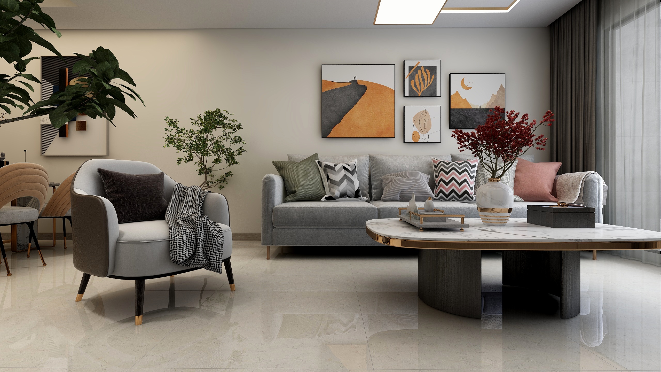 Lecter智识库-中梁香缇公馆【四期】现代简约(90平)3102-装修设计方案