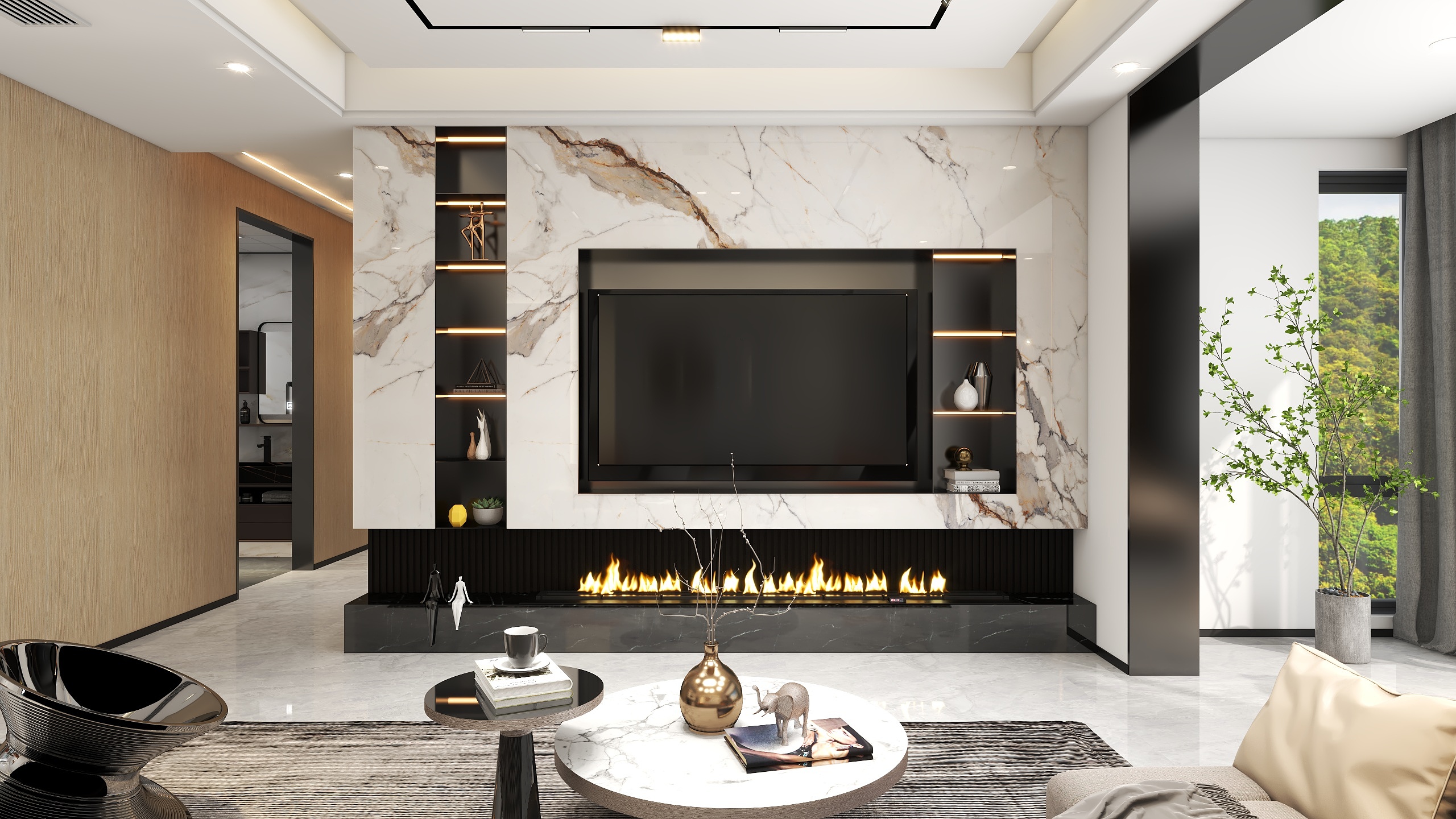 A-Xu程峰-155平现代轻奢-装修设计方案