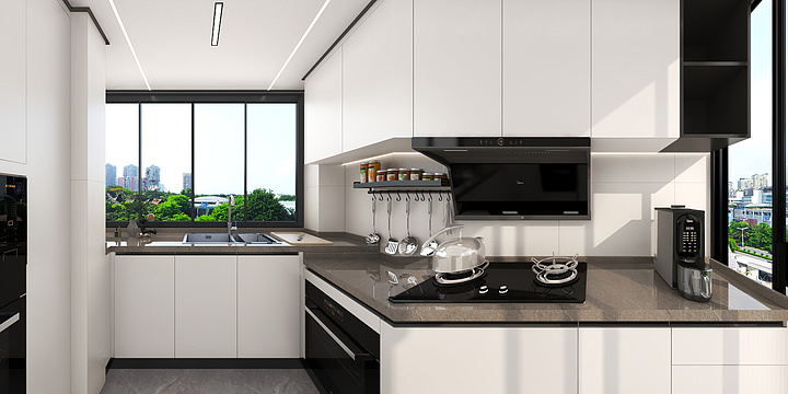 浙江仙居2-丰乐苑4-2-1902高端定制大板（白边极简）-装修设计方案