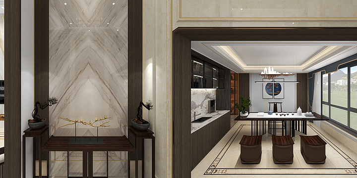 陆晓彬-横店阳光小区餐厅-装修设计方案