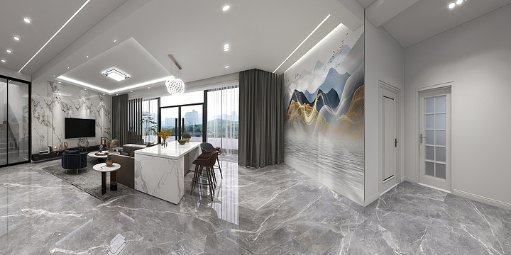 一空间设计一-屯留民房.dwg-装修设计方案