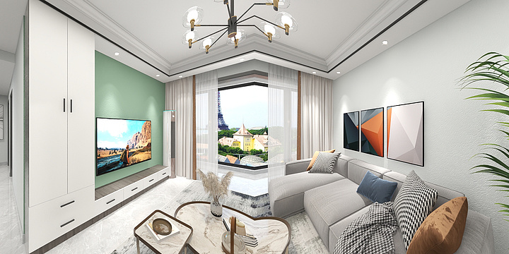 室内风水设计师A采缇-幸福阳光1-1-1901-装修设计方案