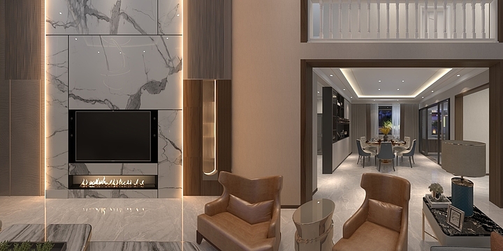 秋季無痕-彝海大成别墅-装修设计方案