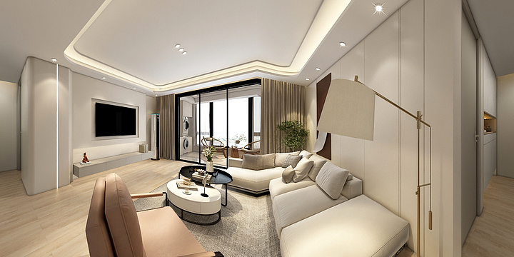 君欣建设-城市之光15-303方案4-装修设计方案