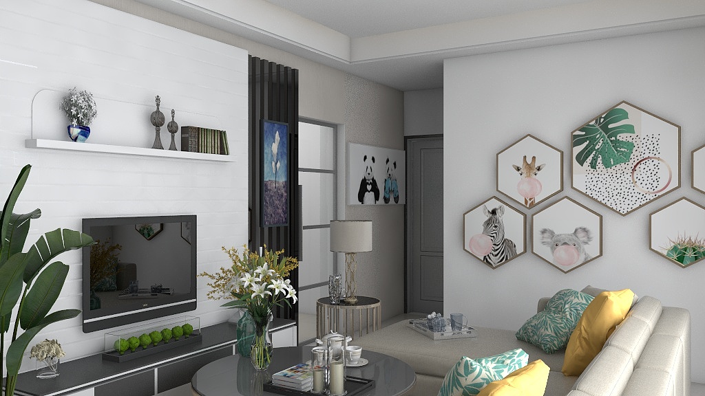 民宿设计阿东-瑞和园89.50㎡B户型3室2厅1卫-装修设计方案