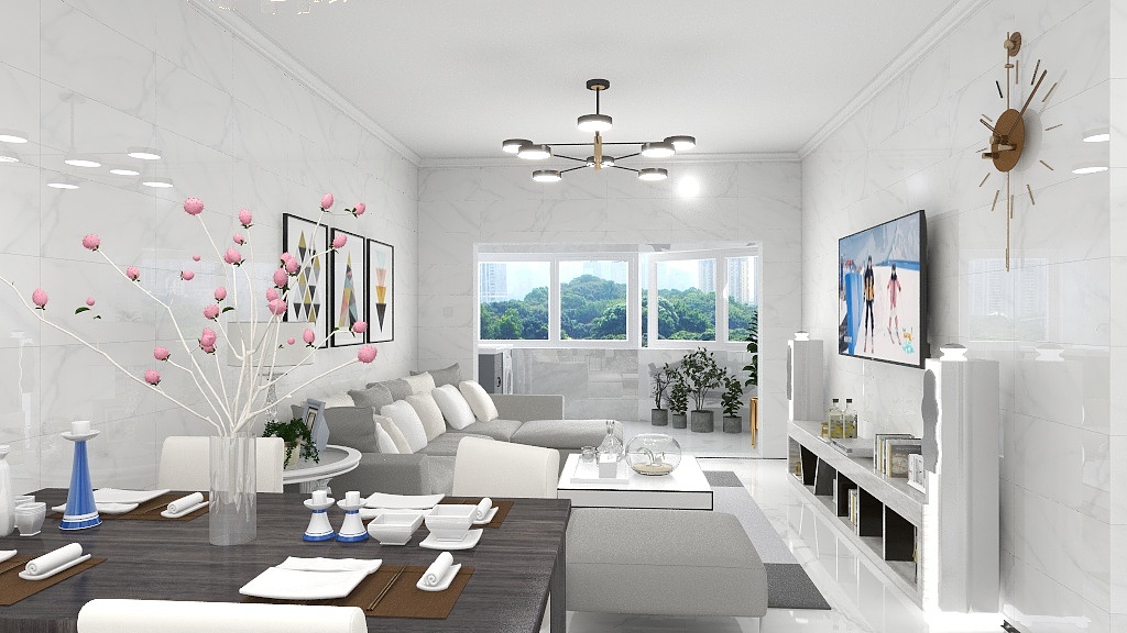 小糊涂晒太阳-保利东湾-装修设计方案