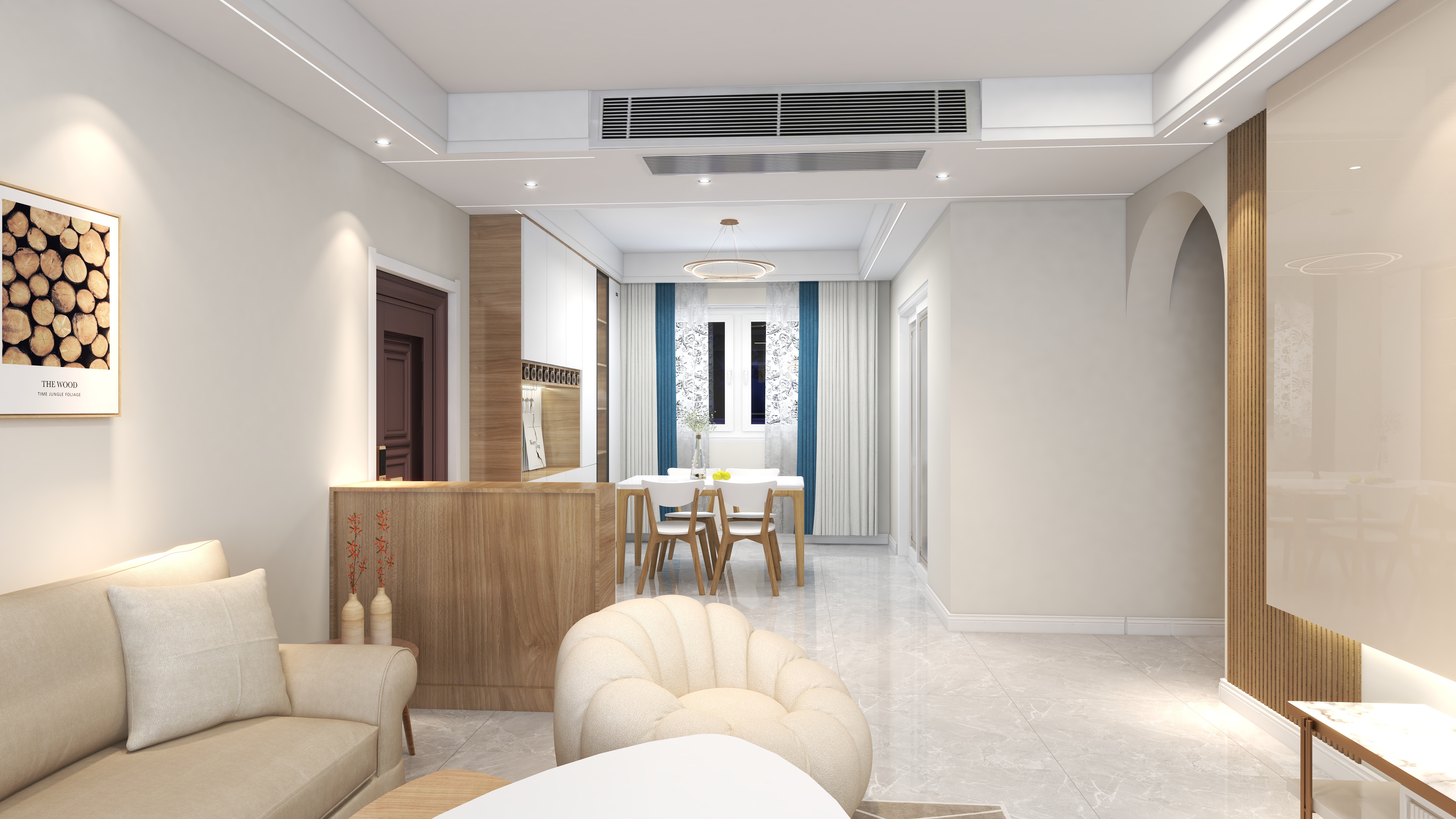 成都装修谢老师-原木味道的奶油风-副本-装修设计方案