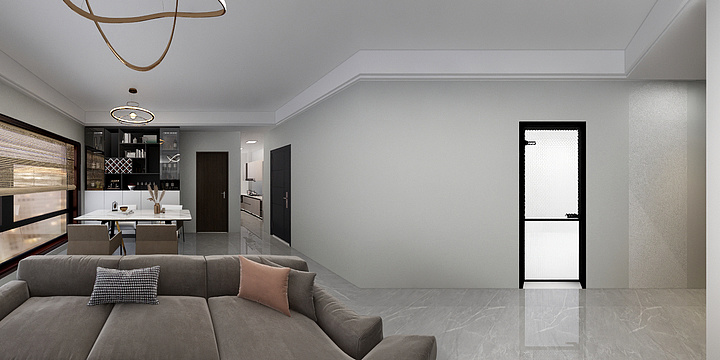 含笑半步癫yp-瑞和园89.50㎡B户型3室2厅1卫-装修设计方案