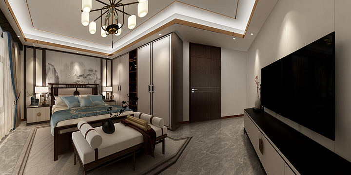杺柞-[新中式]领秀前城152㎡-装修设计方案