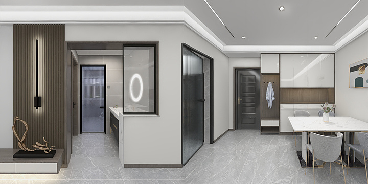 威县祥润装饰-金水蓝庭32中间户-装修设计方案