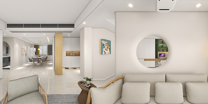 frankest-北欧风130²三居-装修设计方案