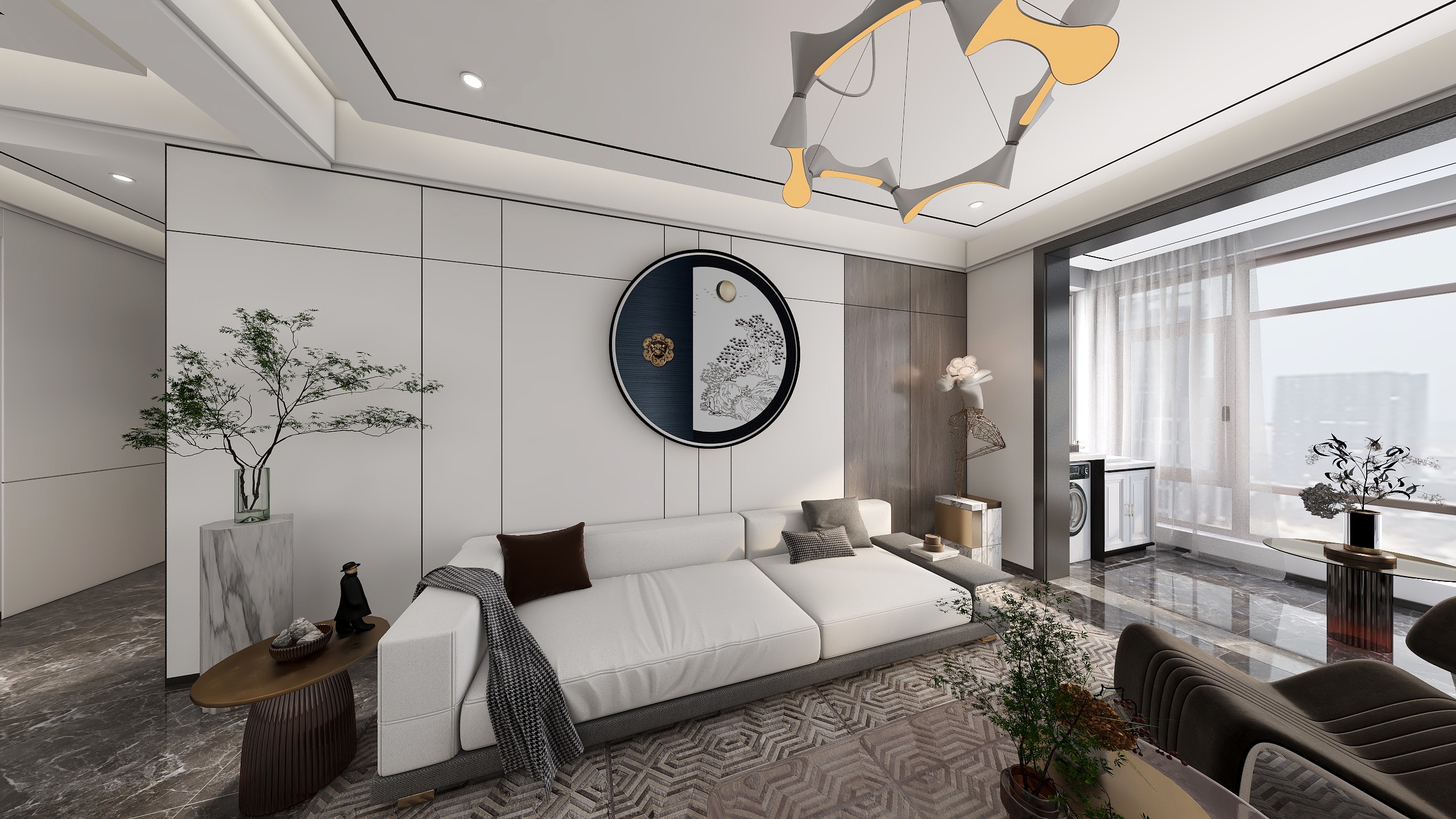 雷扎理-龙悦华府13-1701-装修设计方案