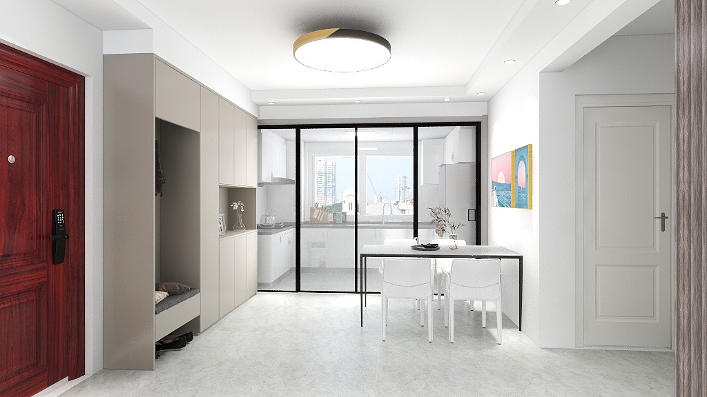 鞍山躺平第一人-紫云94.28-装修设计方案