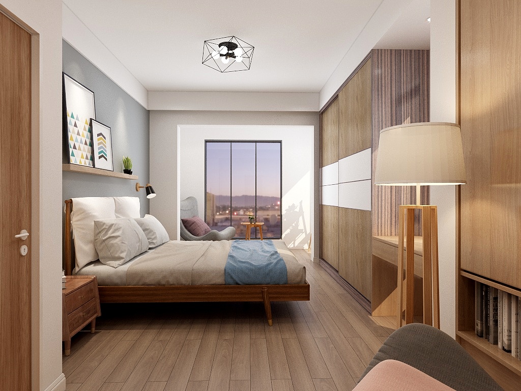 看秋意-小平房卧室-装修设计方案