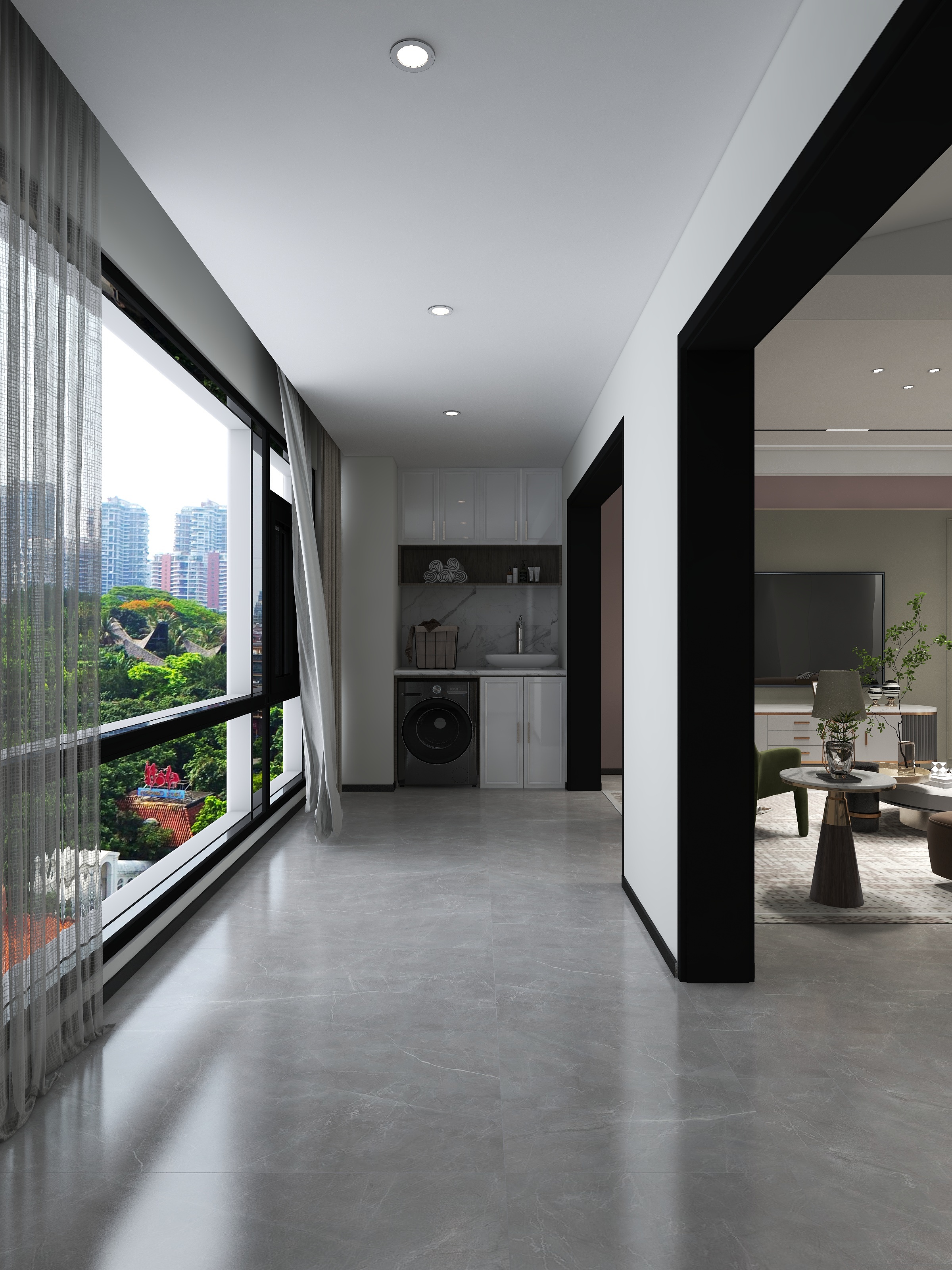 六安装饰设计-黄-文一7幢04户型-装修设计方案