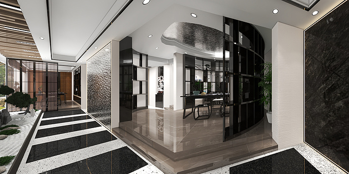 无心海少-茶室.dwg-装修设计方案