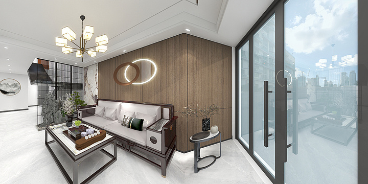 南通设计师杨文韬-九华办公室.dwg-装修设计方案