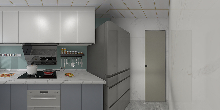 Winnie1a-瑞和园89.50㎡B户型3室2厅1卫-装修设计方案