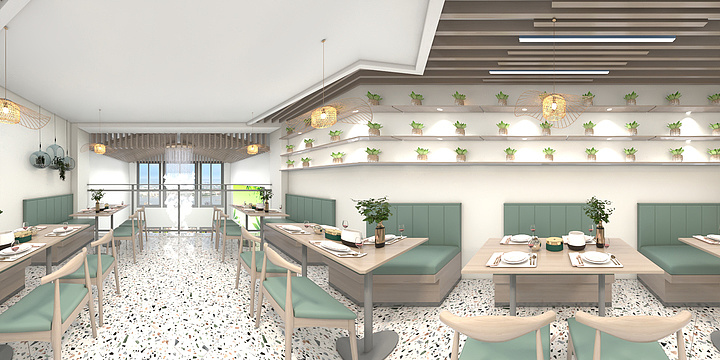 离忧设计-中海广场快餐店.dwg-装修设计方案