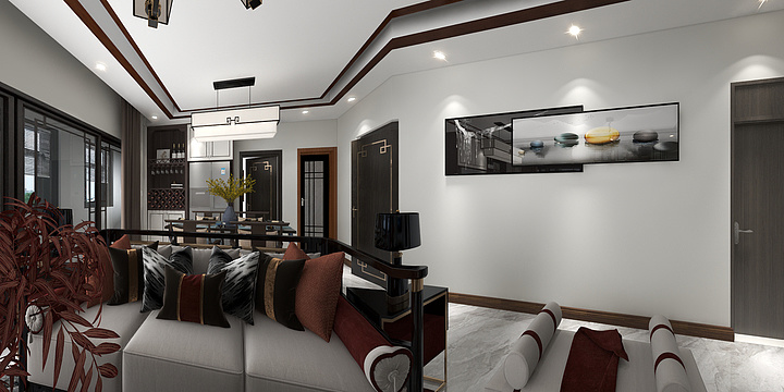 我能行-瑞和园89.50㎡B户型3室2厅1卫-装修设计方案