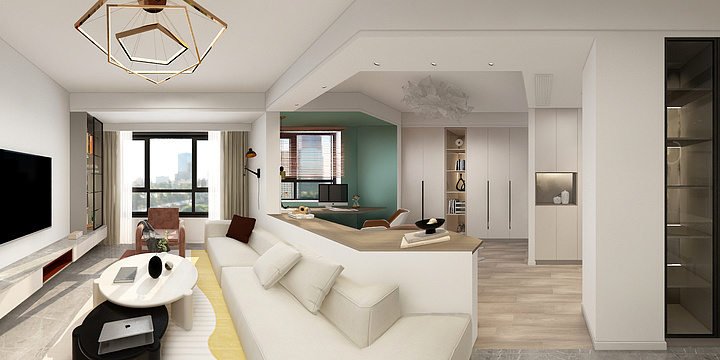 设计师王不二-龙湖金湾天钜92㎡-装修设计方案