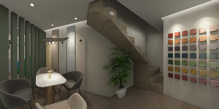 158****5276aimV-乳胶漆店.dwg-装修设计方案