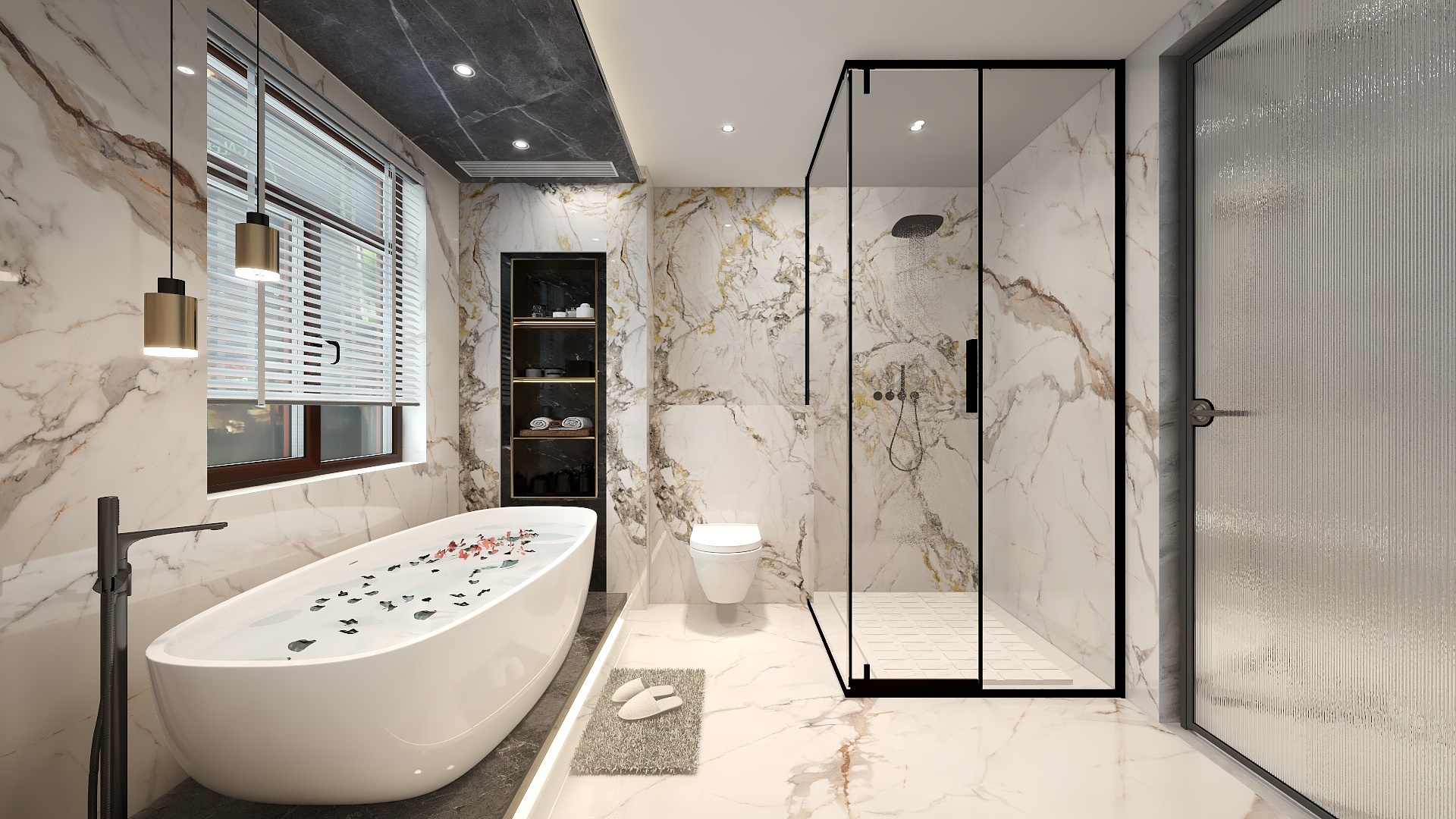 香港城品设计-长春源山墅四楼-装修设计方案