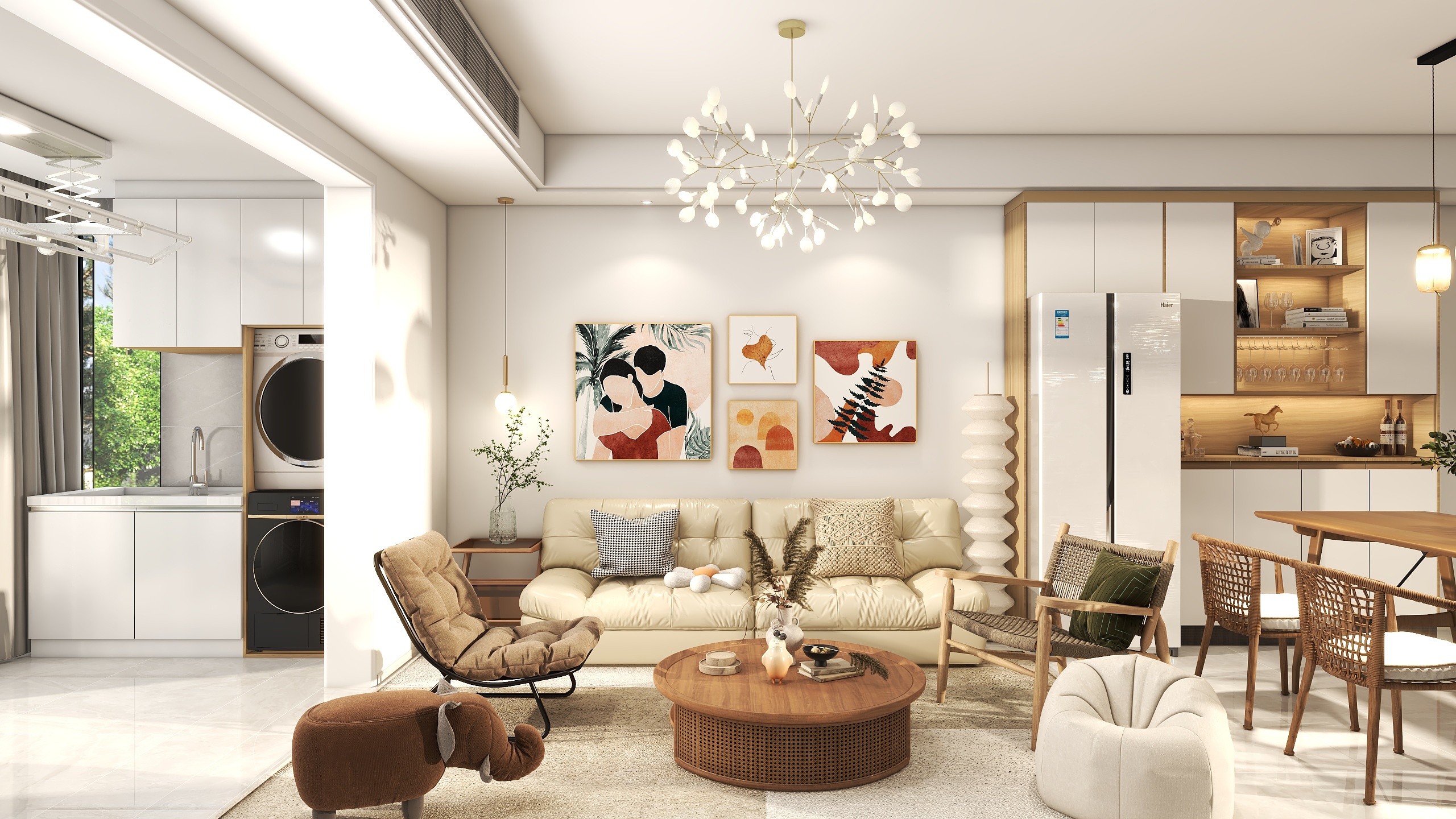 郑欣慧设计师-雅居跃层-北欧风装修效果图