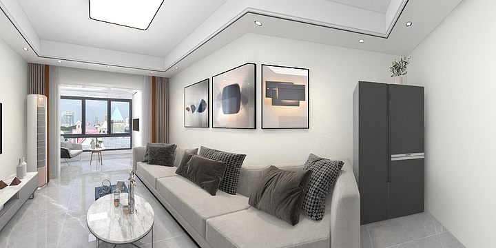 阿超室内美学-四季花城83户型.dwg-装修设计方案