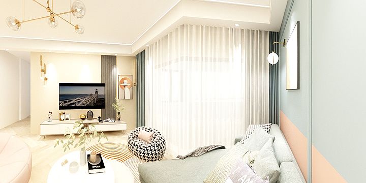 透明装修.先装后付.大程-德信海德公园83.00㎡A2’3室2厅1卫1厨-装修设计方案