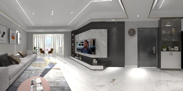 一笑而过CuAr-国鼎华府120平边户方案-装修设计方案