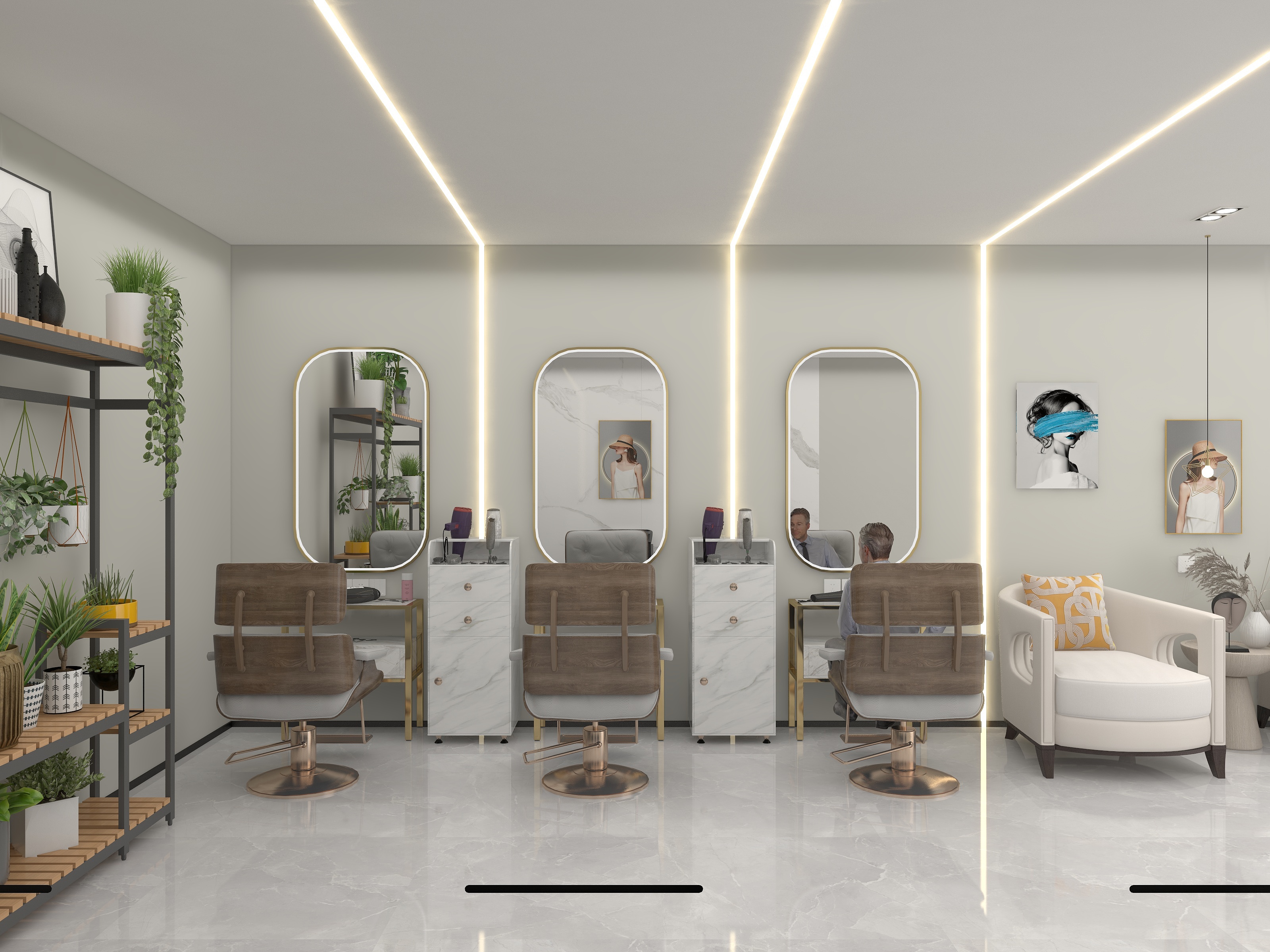 董Designer-理发店-装修设计方案