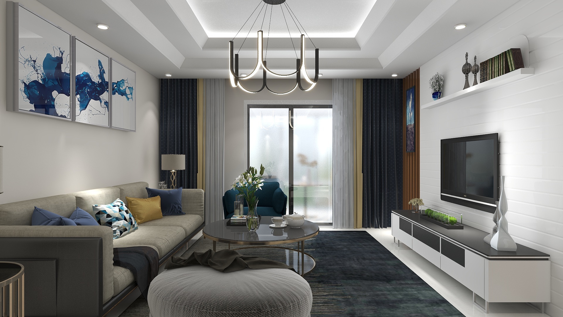 若冰凉点-现代简约风格家居空间设计-装修设计方案